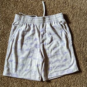 Nike Purple Casual Shorts with Elastic Waistband